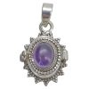 Amethyst Sterling Silver Locket Pendant