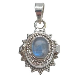 Labradorite Sterling Silver Locket Pendant