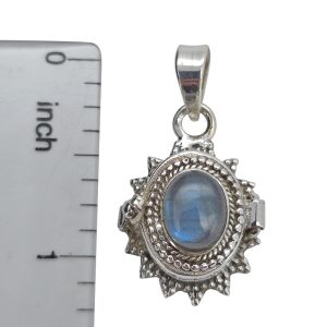 Labradorite Sterling Silver Locket Pendant