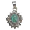 Malachite Sterling Silver Locket Pendant