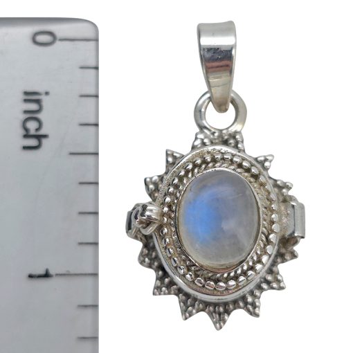 Moonstone Sterling Silver Locket Pendant