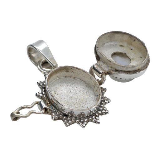 Moonstone Sterling Silver Locket Pendant - Image 3