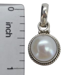 Pearl Sterling Silver Pendant