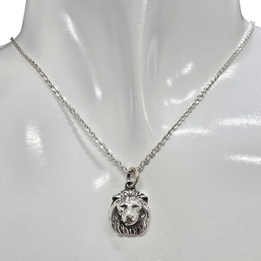 Sterling Silver Lion Charm Pendant - Image 2