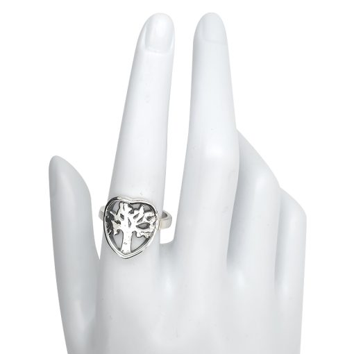 Sterling Silver Tree Of Life/Heart Ring - Image 3