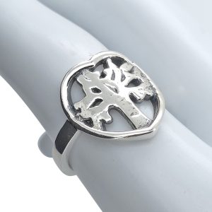 Alternative view of Sterling Silver Tree Of Life/Heart Ring
