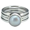 Pearl Sterling Silver Ring