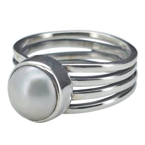 Pearl Sterling Silver Ring