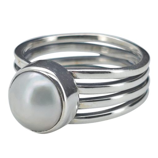 Pearl Sterling Silver Ring