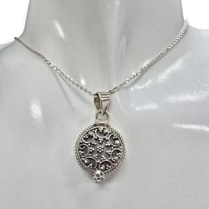Alternative view of Sterling Silver Locket Pendant