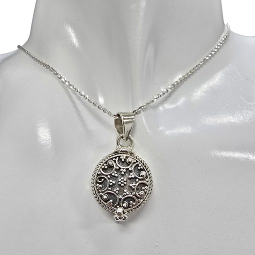 Sterling Silver Locket Pendant - Image 2