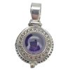 Amethyst Sterling Silver Locket Pendant