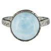 Larimar Sterling Silver Ring