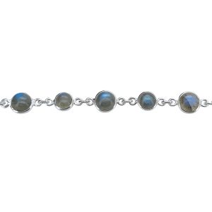 Labradorite Sterling Silver Link Bracelet