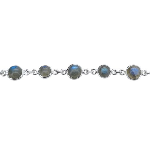 Labradorite Sterling Silver Link Bracelet