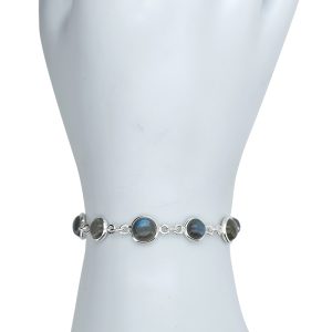 Alternative view of Labradorite Sterling Silver Link Bracelet