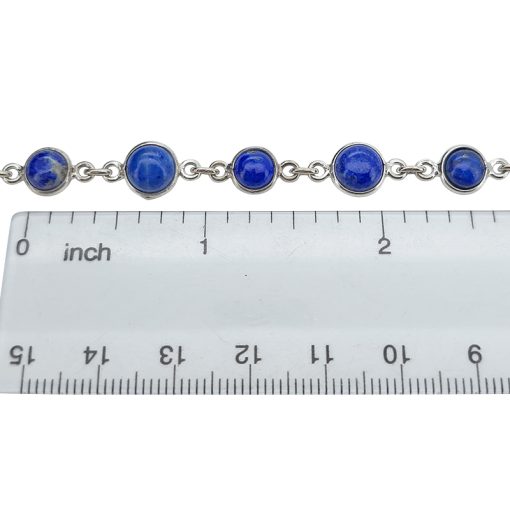 Lapis Sterling Silver Link Bracelet - Image 3