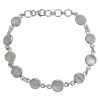 Moonstone Sterling Silver Link Bracelet