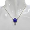 Lapis/Blue Topaz Sterling Silver Necklace 20