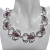 Cherry Amber Sterling Silver Spider Necklace