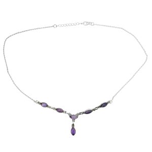 Amethyst Sterling Silver Necklace