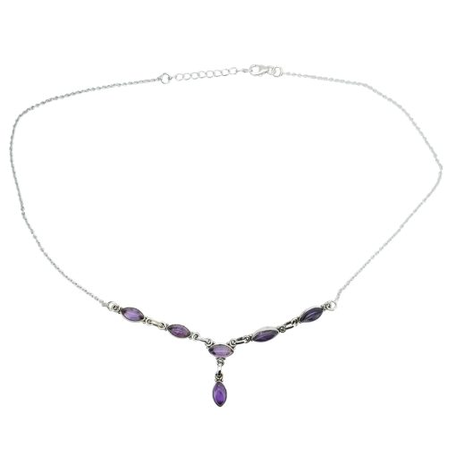 Amethyst Sterling Silver Necklace