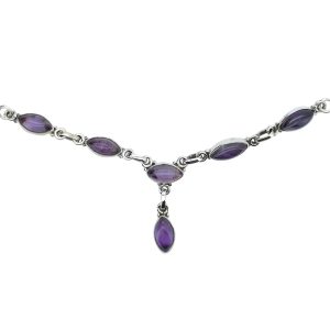 Amethyst Sterling Silver Necklace