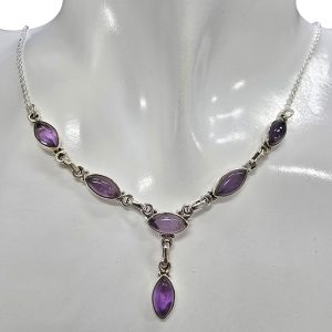 Alternative view of Amethyst Sterling Silver Necklace