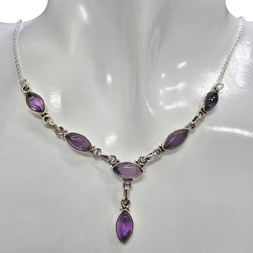 Amethyst Sterling Silver Necklace - Image 2