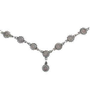 Rose Quartz Sterling Silver Necklace