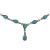 Howlite Sterling Silver Necklace 19"