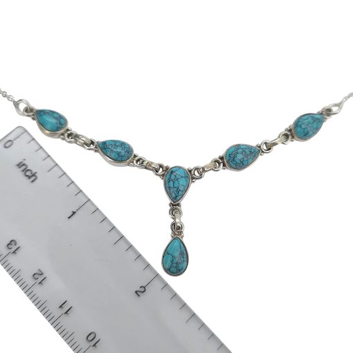 Howlite Sterling Silver Necklace 19" - Image 3