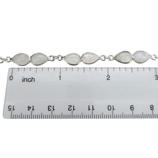 Moonstone Sterling Silver Link Bracelet