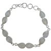 Moonstone Sterling Silver Link Bracelet