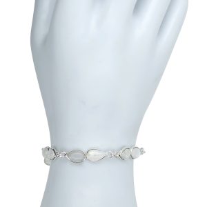 Alternative view of Moonstone Sterling Silver Link Bracelet