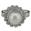 Pearl Sterling Silver Flower Ring