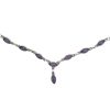 Amethyst Sterling Silver Necklace 18"
